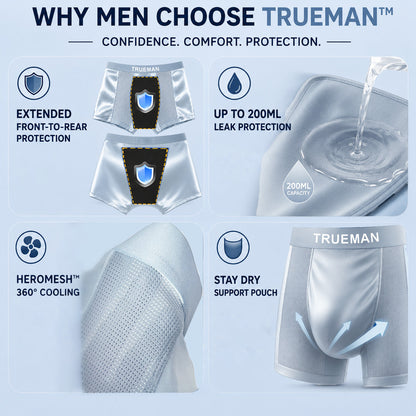 SUMMER DEAL 70% OFF 💎 TRUEMAN™ Premium Leakproof Bamboo IceSilk Boxer