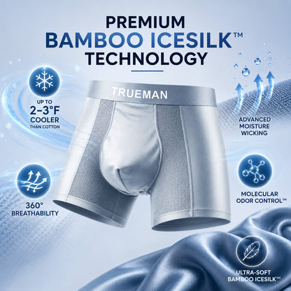 SUMMER DEAL 70% OFF 💎 TRUEMAN™ Premium Leakproof Bamboo IceSilk Boxer